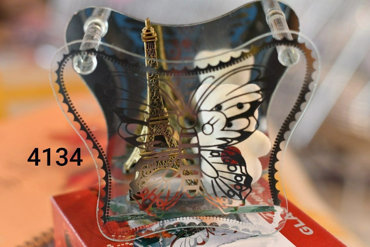 فازة زجاج  اشكال ورد