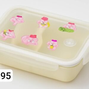 لانش بوكس مقسم 4 عين +معلقه +شوكه