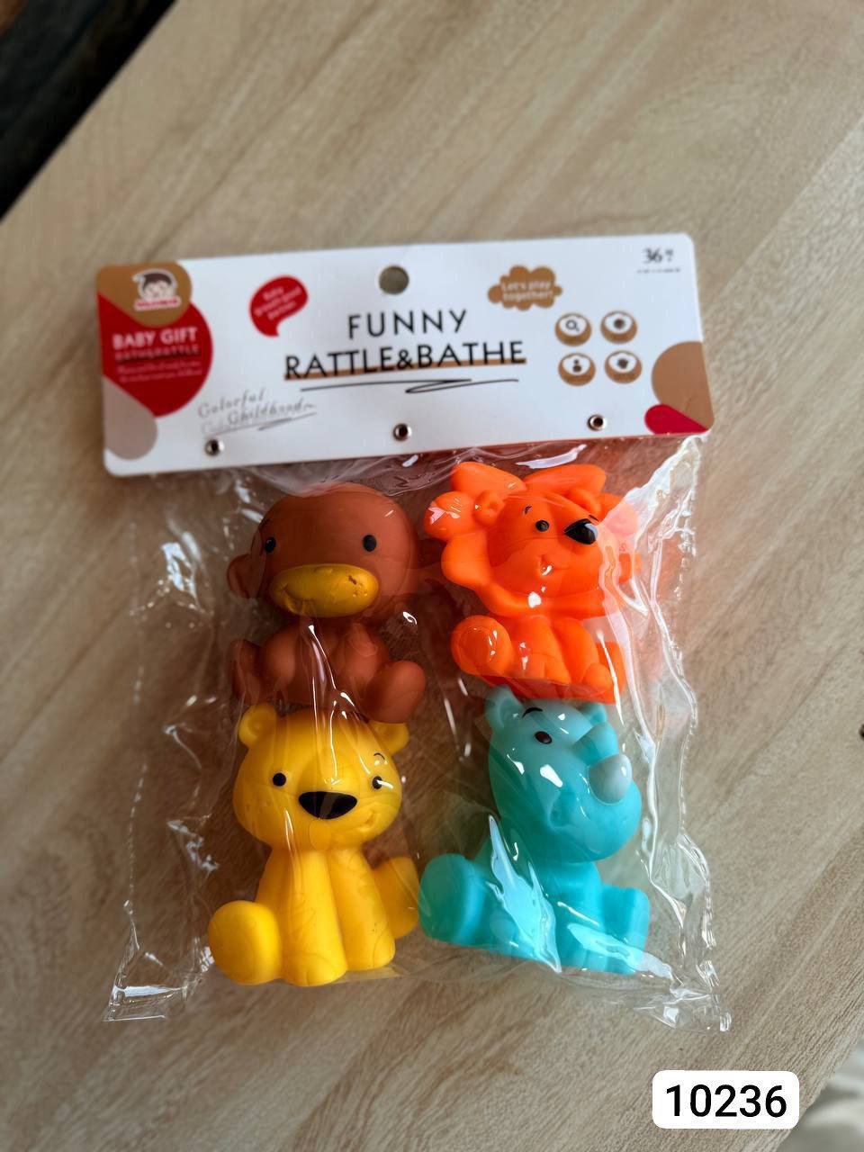 كاوتشه زماره حيوانات غابه 4 قطع 🦁🐱