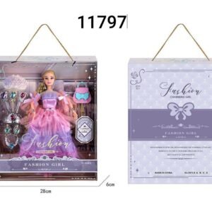 عروسه فاشون جيرل ملابس وشنطه واكسسوارات