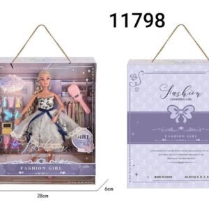 عروسه فاشون جيرل ملابس و شنطه